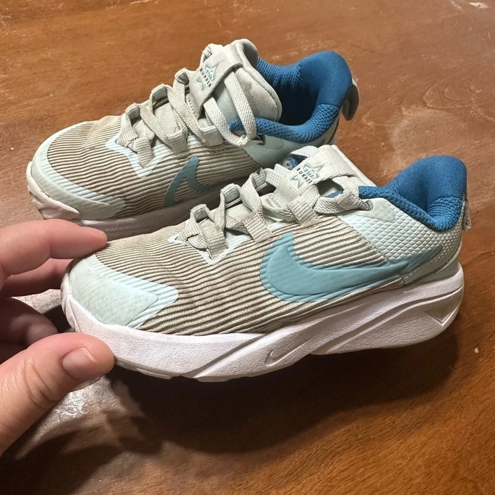 Nike Kids Sneakers - Blue and Gray